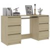 Writing Desk Sonoma Oak 55.1"x19.7"x30.3" Engineered Wood - Brown