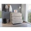 Dove Three Drawer Dresser, Superior Top, Light Gray - Light Gray