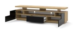 EVA 180 TV STAND / 70,87 in artisan oak / black matt - Default