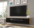 Aura - TV Stand 200 artisan oak / black - Default
