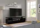 EVA 180 TV STAND / 70,87 in black matt / black gloss - Default