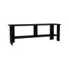 Alderton TV Stand, 2 Shelves - Black Wengue