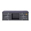 Grey and Gunmetal Storage Bench - as Pic