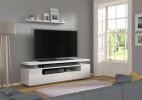EVA 180 TV STAND / 70,87 in white matt / white gloss - Default