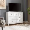 Modern 7 Drawers Dresser 7 Drawers Cabinet,Chest of Drawers Closet Organizers and Storage Clothes Storage Drawers Cabinet- White