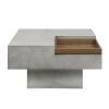 Kailano Weathered Gray Finish Coffee Table - as Pic