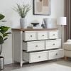 Modern 6 Drawers Dresser 6 Drawers Cabinet,Chest of Drawers Closet Organizers and Storage Clothes Storage Drawers Cabinet-BEIGE