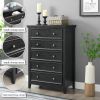 Modern 5 Drawers Dresser 5 Drawers Cabinet,Chest of Drawers Closet Organizers and Storage Clothes Storage Drawers Cabinet