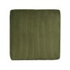 ISABELLA Square Ottoman, Olive Green, Corduroy - as Pic