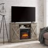 American retro TV Stand Farmhouse Classic Media TV Stand Antique Entertainment for TV up to 50" Gray Wash, 47"W*15.5"D*30.75"H - Gray Wash -