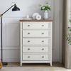 Modern 6 Drawers Dresser 6 Drawers Cabinet,Chest of Drawers Closet Organizers and Storage Clothes Storage Drawers Cabinet- Beige
