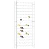 Wine Rack for 96 Bottles White Metal - White