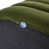 Fuji 49" Upholstered Oval Storage Bench, Olive Green Performance Velvet - as Pic