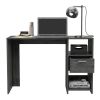 Covington 2-Shelf 1-Drawer Writing Desk Smokey Oak - as Pic