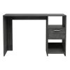 Covington 2-Shelf 1-Drawer Writing Desk Smokey Oak - as Pic