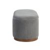 Lift Top Storage Bench Foam Cushioned Seat Gray Corduroy Fabric Upholstery 1pc - as Pic
