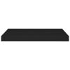 Floating Wall Shelf Black 23.6"x9.3"x1.5" MDF - Black