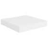 Floating Wall Shelves 2 pcs White 9.1"x9.3"x1.5" MDF - White