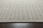 Abbey Latriss Ivory and Natural Wool Handwoven Area Rug - as Pic