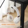 Modern Simple Style Wooden Work Office Desks with Storage,31 Inch,Black - as Pic