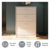 Classic 4 Drawer Dresser; Dark Oak; Espresso; Dove Grey; Antique Oak; Walnut; White - dove gray