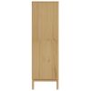 Wardrobe FLORO Wax Brown 30.3"x20.9"x67.3" Solid Wood Pine - Brown