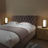 Table Lamp with Phone Charger, Bedside Lamp, Ambient Night Light Desk Lights for Living room Office desk - one-size
