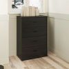 Classic 4 Drawer Dresser; Dark Oak; Espresso; Dove Grey; Antique Oak; Walnut; White - black oak