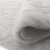 Gloss White Faux Fur Area Rug - as Pic