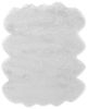 Gloss White Faux Fur Area Rug - as Pic