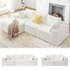 103" Modular Sectional Sofa, L Shaped Cloud Sectional Couch with Deep Seats, Modern Boneless Couch with Chaise, No Assembly Foam Couches