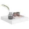 Floating Wall Shelves 2 pcs White 9.1"x9.3"x1.5" MDF - White