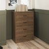 Classic 4 Drawer Dresser; Dark Oak; Espresso; Dove Grey; Antique Oak; Walnut; White - antique oak