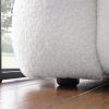 84.3 length ,35.83" deepth ,human body structure for USA people, marshmallow sofa,boucle sofa ,White color,3 seater - White