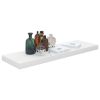 Floating Wall Shelves 4 pcs High Gloss White 31.5"x9.3"x1.5" MDF - White