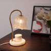 Marble Candle Warmer Lamp with Timer Table lamp, Mom Birthday Gifts for Women, Christmas Gifts, Wax Melts Warmer - white