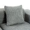 116.5" Sectional Sofa Full-compressed Sofa Couch Free-combined Sofa for Living Room, Grey - as Pic