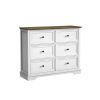 6 DrawersTall Dresser for Bedroom Vertical Storage Tower  Wood Top Closets - White