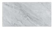 Landon 47" Coffee Table with Glass Gray Marble Texture Top and Bent Wood Design - as Pic