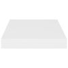 Floating Wall Shelves 2 pcs White 9.1"x9.3"x1.5" MDF - White