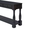 TREXM Console Table 63" Long Console Table with Drawers and Shelf for Entryway, Hallway, Living Room (Espresso, OLD SKU: WF193795AAB) - as Pic