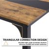 Computer Desk Large Office Desk, 70.9 Inch Gaming Desk Writing Desk Work Desk for Home Office, Study, Modern Simple Wooden Desk- Black Brown