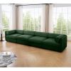 Modular Sectional Sofa with Storage, Cylindrical Backrest and Armrests Deep Comfortable Seating, Green - as Pic