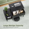 Lift Top Coffee Tables For Living Room 39.37"x19.7" Desk Tea Wood Dining Tables Adjustable Storage Shelf Easy Lift Or Lower - black