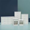 Classic 4 Drawer Dresser; Dark Oak; Espresso; Dove Grey; Antique Oak; Walnut; White - White